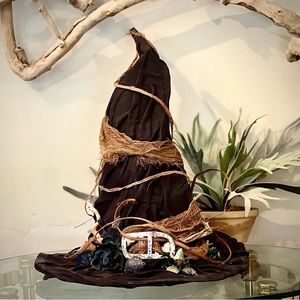 Witch hat hand made for Halloween costume or dark cosplay artist Jaqueline Cruz